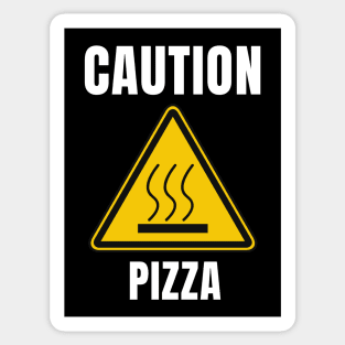 Caution - Pizza! Sticker